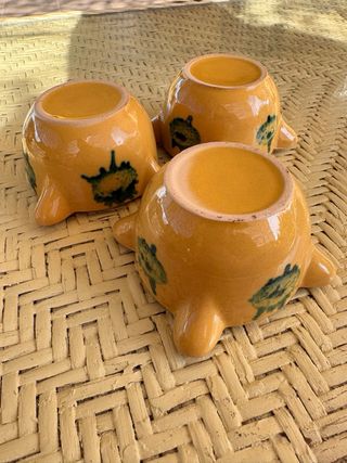 3 Cuencos de cerámica para alioli