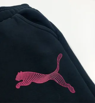 Pantalón Deportivo Puma Negro y Rosa