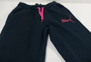 Pantalón Deportivo Puma Negro y Rosa