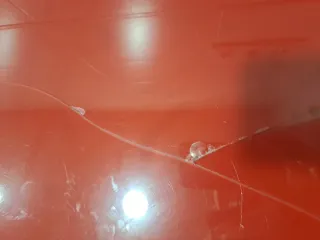 Mesa extensible roja