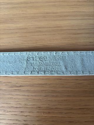 Cinture in pelle sintetica 95cm (Rosa e Bianco)