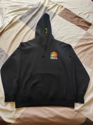 Felpa Obey con stampa sole e frutta