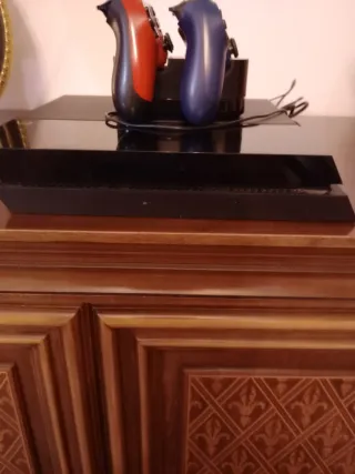 PlayStation 4 PS4 Nera con2 Controller Rosso e ner