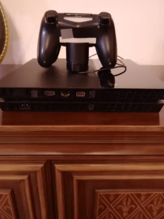 PlayStation 4 PS4 Nera con2 Controller Rosso e ner