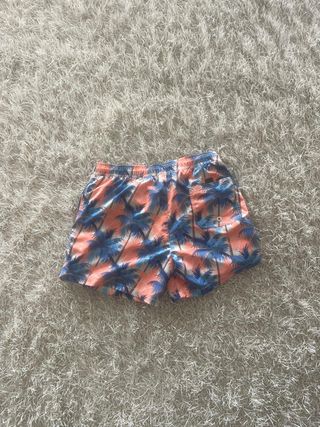 Costume Uomo BEAR Taglia L Palme Blu/Rosa