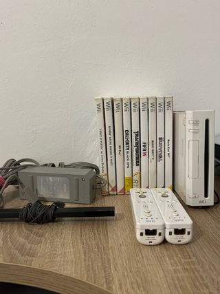 Nintendo Wii + 9 Juegos + Accesorios