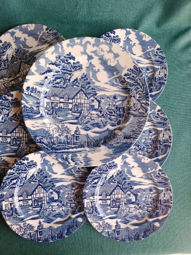 Juego de merienda de porcelana