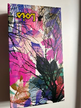 Monedero Lois floral azul y rosa