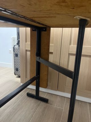 Mesa extensible madera y metal