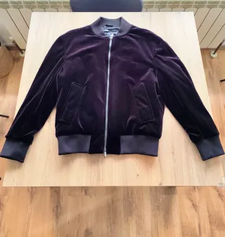 Bomber Zara Morada Terciopelo