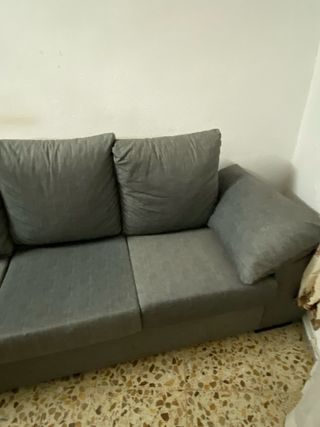Sofá 3 plazas gris