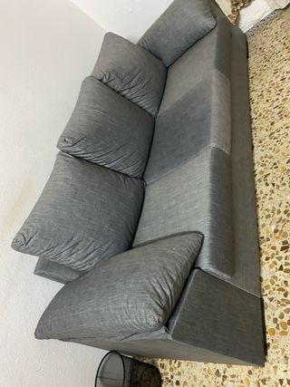Sofá 3 plazas gris