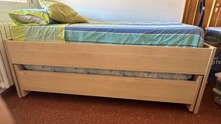 Cama nido infantil con 2 colchones