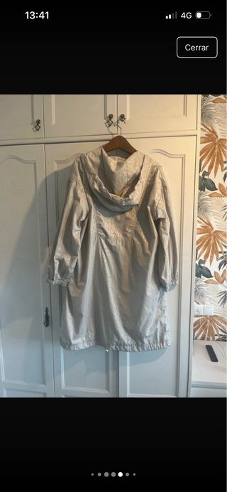 Chubasquero Bimba y Lola plateado talla única