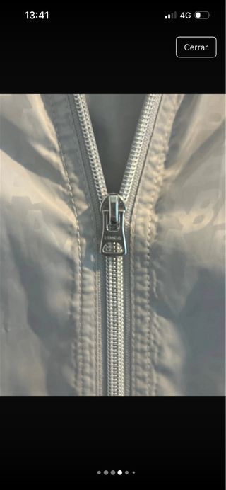 Chubasquero Bimba y Lola plateado talla única