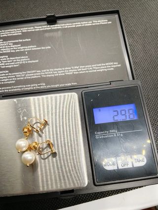 Pendientes Perla Akoya 7.7mm Oro 18K