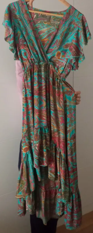 Vestido largo estampado