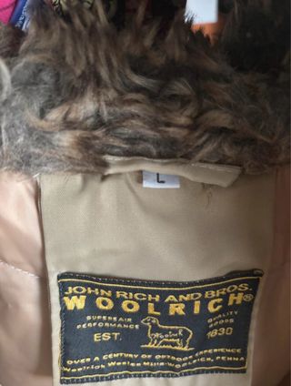 Giubbino Woolrich Piuma d’oca Beige Taglia L