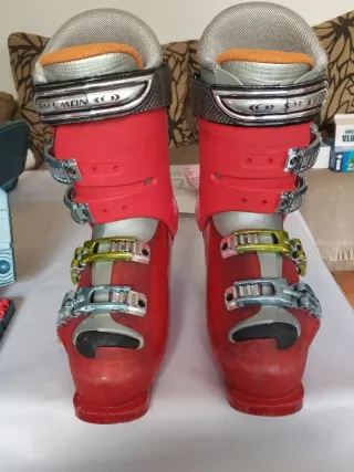 Botas de esquí Salomon rojas