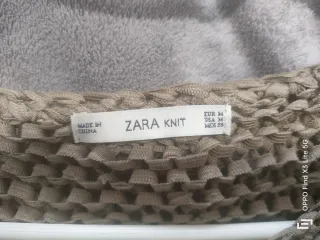 Jersey Zara calado tonos caqui talla M