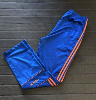Pantalones deportivos Adidas vintage azul/naranja