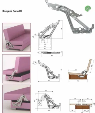 Kit herrajes cama camper