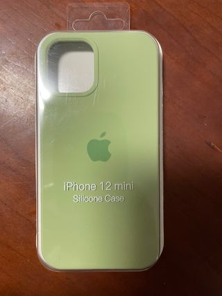 Custodia in silicone per iPhone 12 mini verde