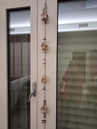 Ghirlanda casette legno