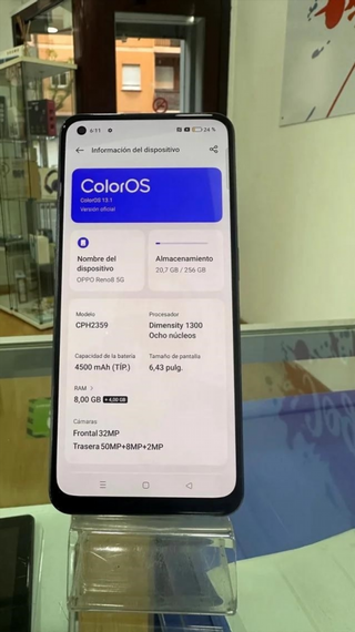 Oppo Reno8 256GB 5G Nero