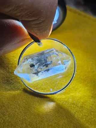 Cuarzo Herkimer Plata