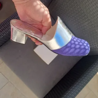 LOTE DE 3 Zapatillas Salto Jin Talla 37 Morado/Pla