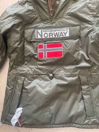 Abrigo Geographical Norway Verde Talla M