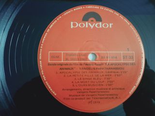 Vinilo L'Apocalypse des Animaux Vangelis