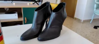 Botines Zara Tacón Negro