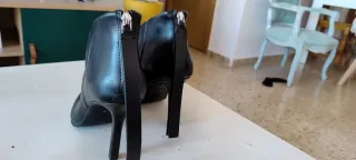 Botines Zara Tacón Negro