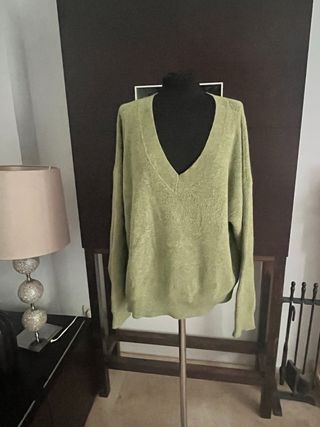 Jersey Stradivarius pico verde talla única