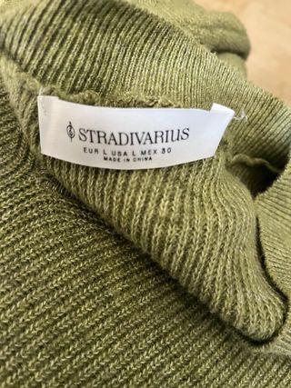 Jersey Stradivarius pico verde talla única