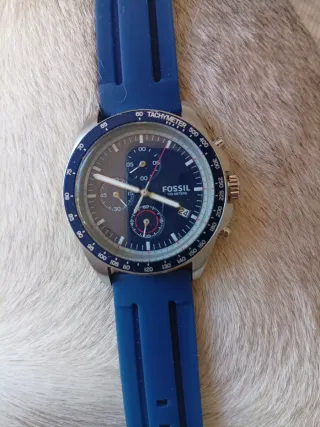 Reloj Fossil Azul y Plateado