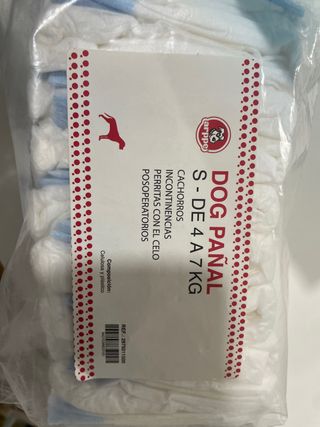 Pañales para Perros Arppe Talla S (4-7kg)