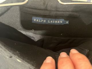 Falda Lana Forrada Negra