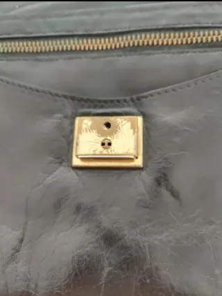 Cartera de mano Loewe en piel Negra