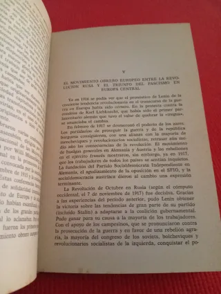 Historia social del movimiento obrero europeo.