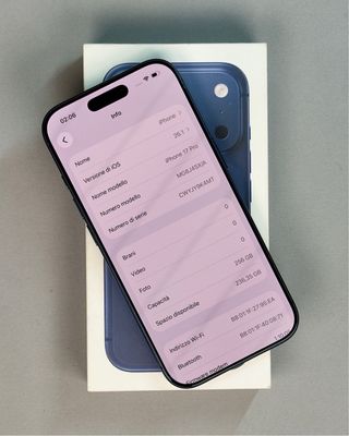 Apple iPhone 17 Pro Blu Profondo – 256GB / 100%