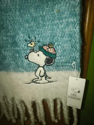 Bufanda gordita de Snoopy Nueva etiqueta