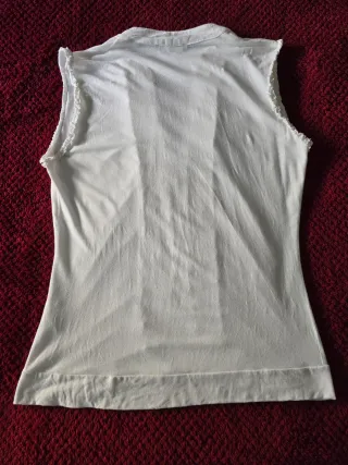 Camiseta Tintoretto blanca sin mangas