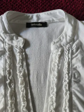 Camiseta Tintoretto blanca sin mangas