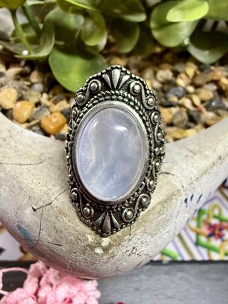 Anillo Plata 925 Piedra Luna