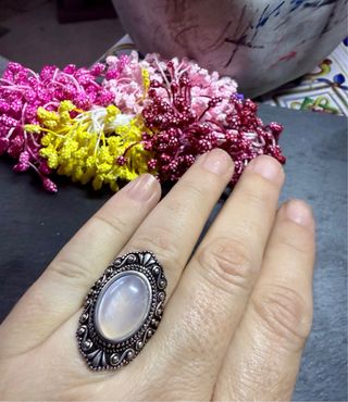Anillo Plata 925 Piedra Luna