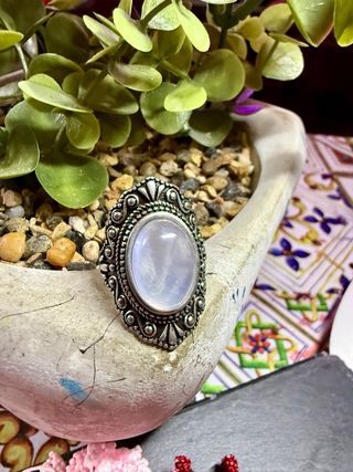 Anillo Plata 925 Piedra Luna