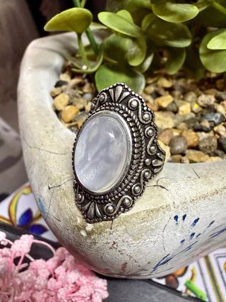 Anillo Plata 925 Piedra Luna